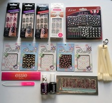 RRP £200 NEW Nail bundle OPI ESSIE KISS MAVALA wraps rare polish file decals lot