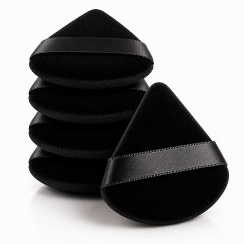 5pcs triangle velvet powder - triangle,