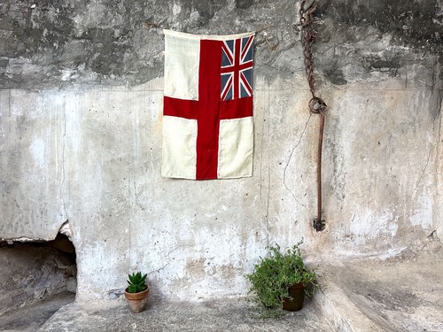 Vintage royal navy white - royal,