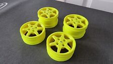 Yokomo YZ10 4wd wheel Set Front Rear Vintage RC Car Buggy wheels 2.2" Black MX4