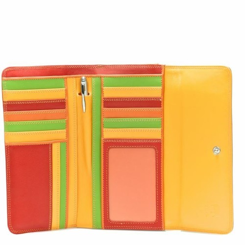 Leather tri fold wallet - tri-fold, with