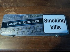 Lambert And Butler Cigarettes Tin Rare HM Forces Naafi Duty Free Limited Edition