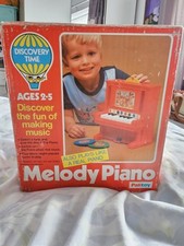 Palitoy Discovery Time vintage 1978 Melody Piano Musical Toy with Discs and Box