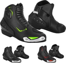 Mens Motorbike Leather Boots