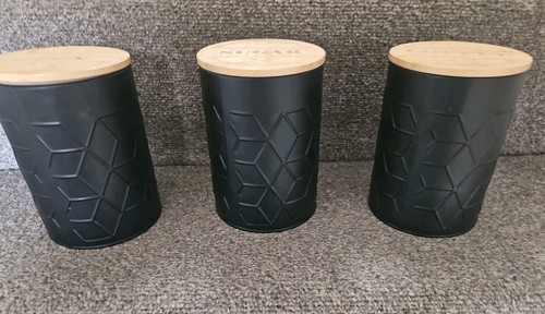 Tea coffee sugar canisters - tea,