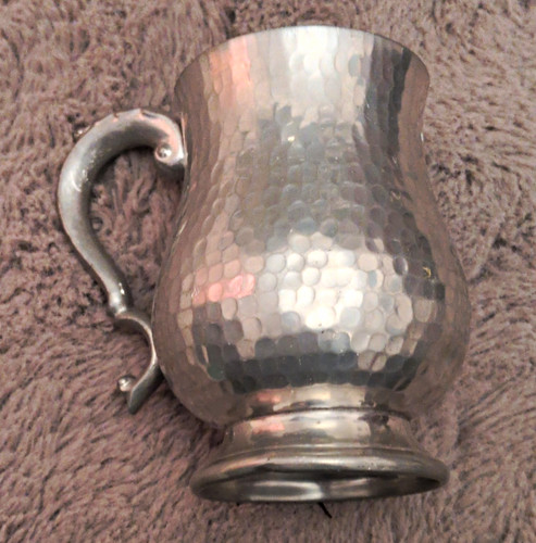 Hammered pewter tankard - hammered, mug
