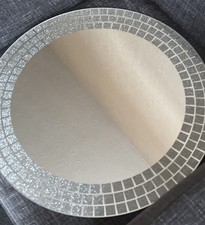 30" round mirror with mosaic detail surround  75cm Large