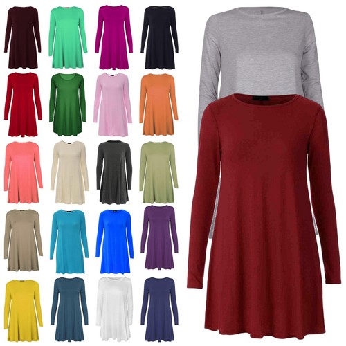 Women long sleeve swing dress - swing,