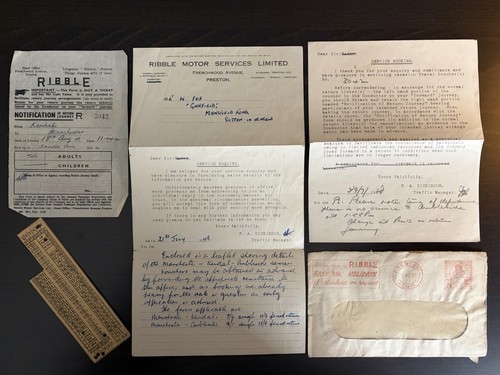 1949 ribble motor services - motor,