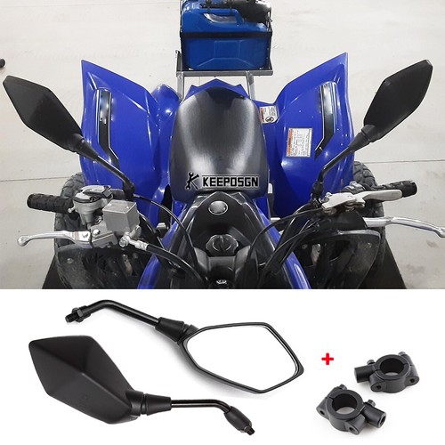 Pair black side mirrors - pair, +