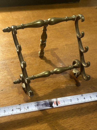 Vintage brass tabletop easel - vintage,
