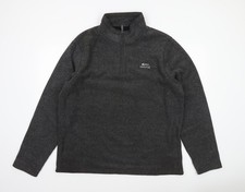 Weird Fish Men's Black XL 1/4 Zip Fleece Pullover Sweatshirt