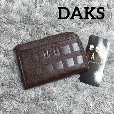 DAKS Cow Leather Coin and Card