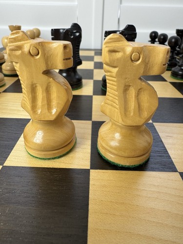 Vintage chess set - chess,