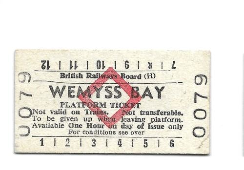 1973 wemyss bay brb card - 1973,