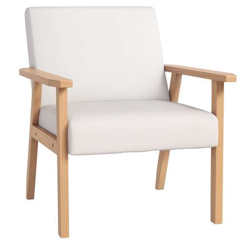 Homcom linen accent chair - accent,