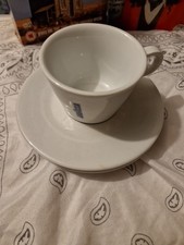 LOOK 1 LAVAZZA CUP 2 SAUCERS ORIGINAL  ITALY IPA USED ORIGINAL COFFEE SPARE FAB