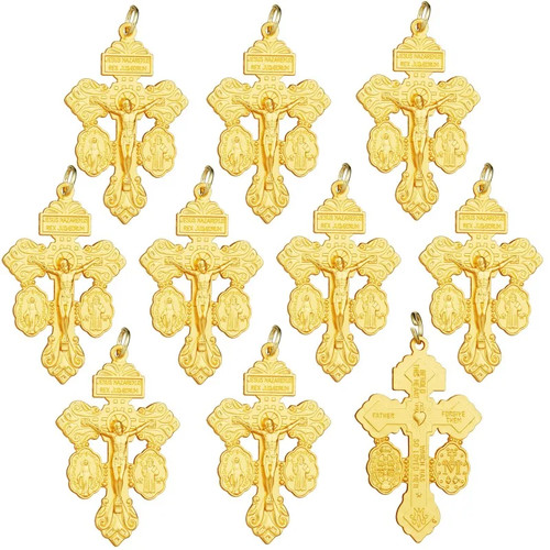 10pcs metal pardon - pardon, crucifix
