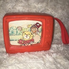 VINTAGE SANKYO 1980 Wind Up MUSICAL MOVING Bear Children's TV Television Toy