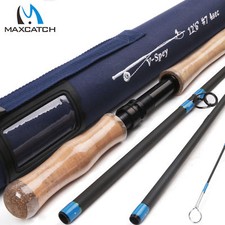 Maxcatch Spey Fly Rod 6/7/8/9/10WT 4/6Sec Medium Fast Graphite IM10 Fly Fishing