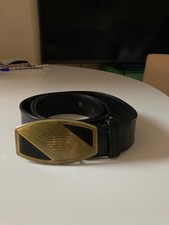 Armani New Belt Black Polished