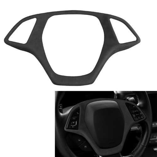 Suede steering wheel cover - wheel,