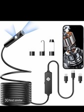 16.4ft Endoscope Camera, 8 Adjustable LED Lights For iPhone And Android