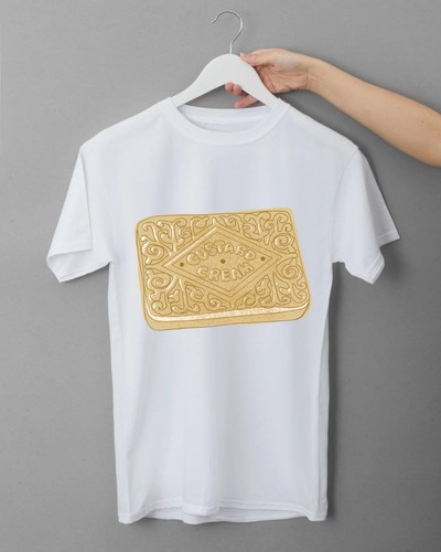 Unisex white crew - neck, short