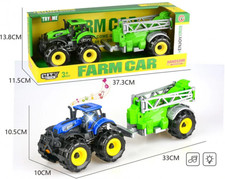 Farm Tractor with Sprayer Trailer – Realistic Agricultural Machine Toy for Kids