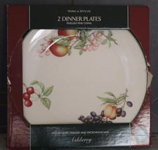 ST MICHAEL M&S MARKS & SPENCER ASHBERRY DINNER PLATES X 2 (BOXED) 3 AVAIL