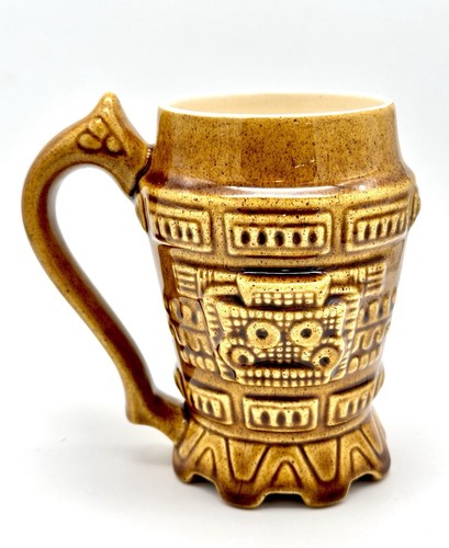 Vintage tiki ceramic mug cup - tiki,