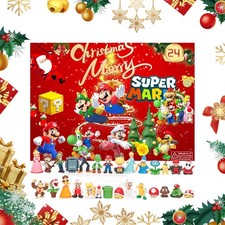 Christmas 24 Grid Blind Box Super Mario 24 Days Countdown Advent Calendar Gift