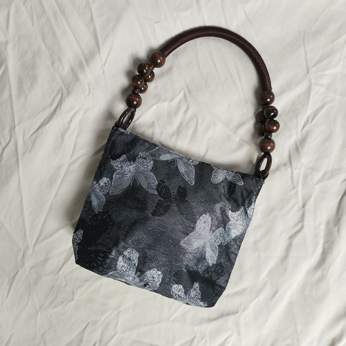 Grey floral jacquard - floral, fabric