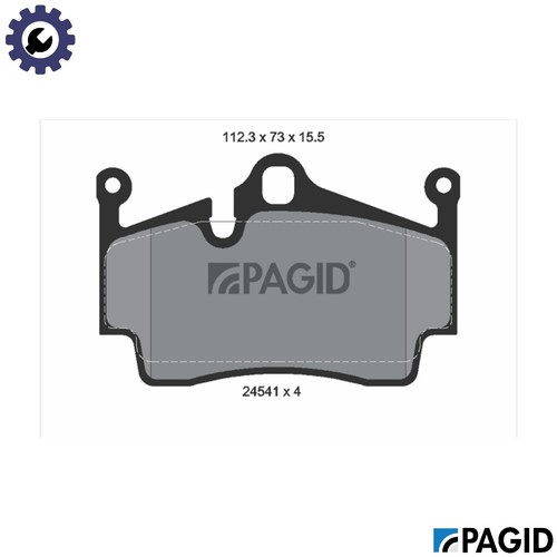 Brake pad set disc - pad,