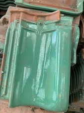 NEW. green glazed pantiles Roof Tiles