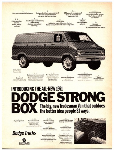 Vintage 1971 dodge strong - dodge, box