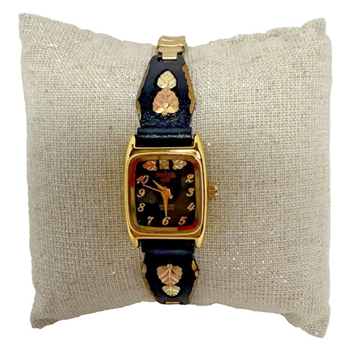 Women black hills gold watch - black,