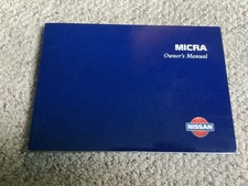 NISSAN MICRA OWNERS HANDBOOK