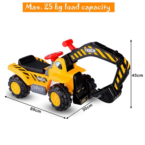 Kids ride excavator toy - ride,