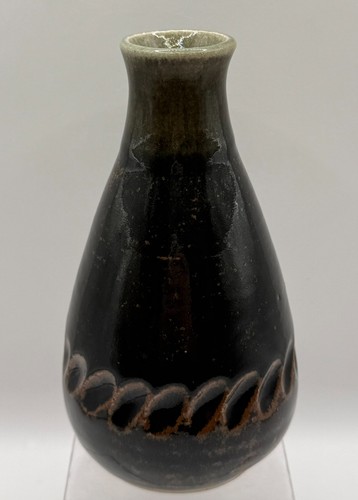 Studio pottery vase with - pottery,