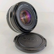 NIKON 50mm F1.8 Prime Lens Nikkor Ai-s Nikon F Mount Pancake Lens 50mm F1.8