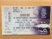 X Factor Live concert ticket