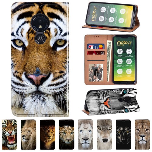 Printed leather stand cover - leather,