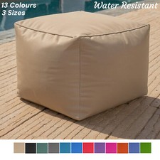 Bean bag foot stool Water