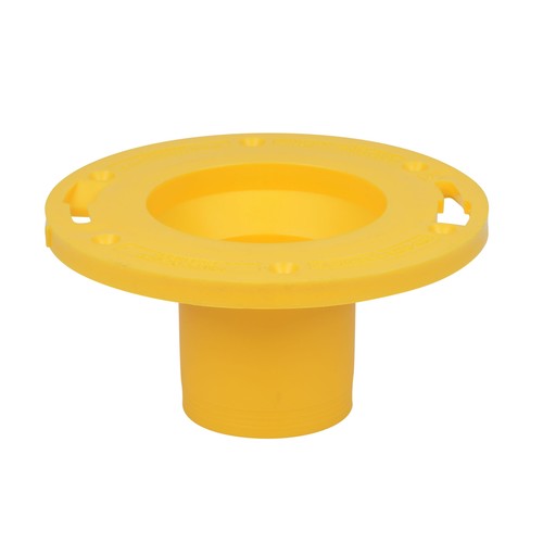 Yellow toilet flange extender - toilet,