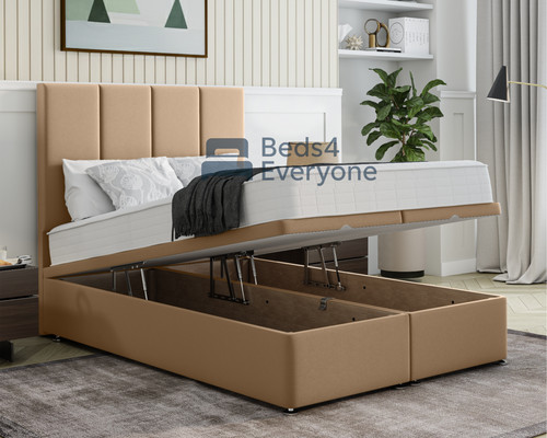 Plush velvet ottoman - ottoman, storage