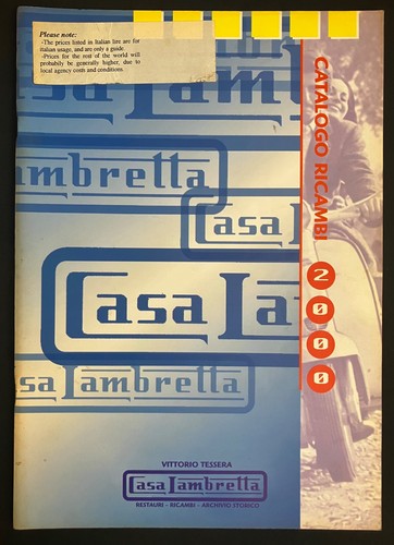 Casa lambretta catalogue - catalogue, parts