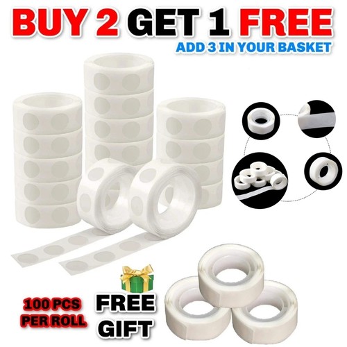 100 adhesive dots tape - dots,