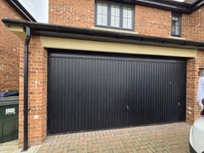 Up and Over Garage Door with Frame and Rails
