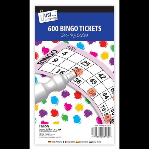 600 jumbo bingo tickets - 600,